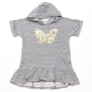 Speechless girls butterfly striped hooded top